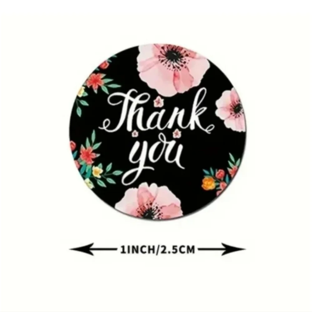 500 Pieces Roll Thank You Sealing Sticker